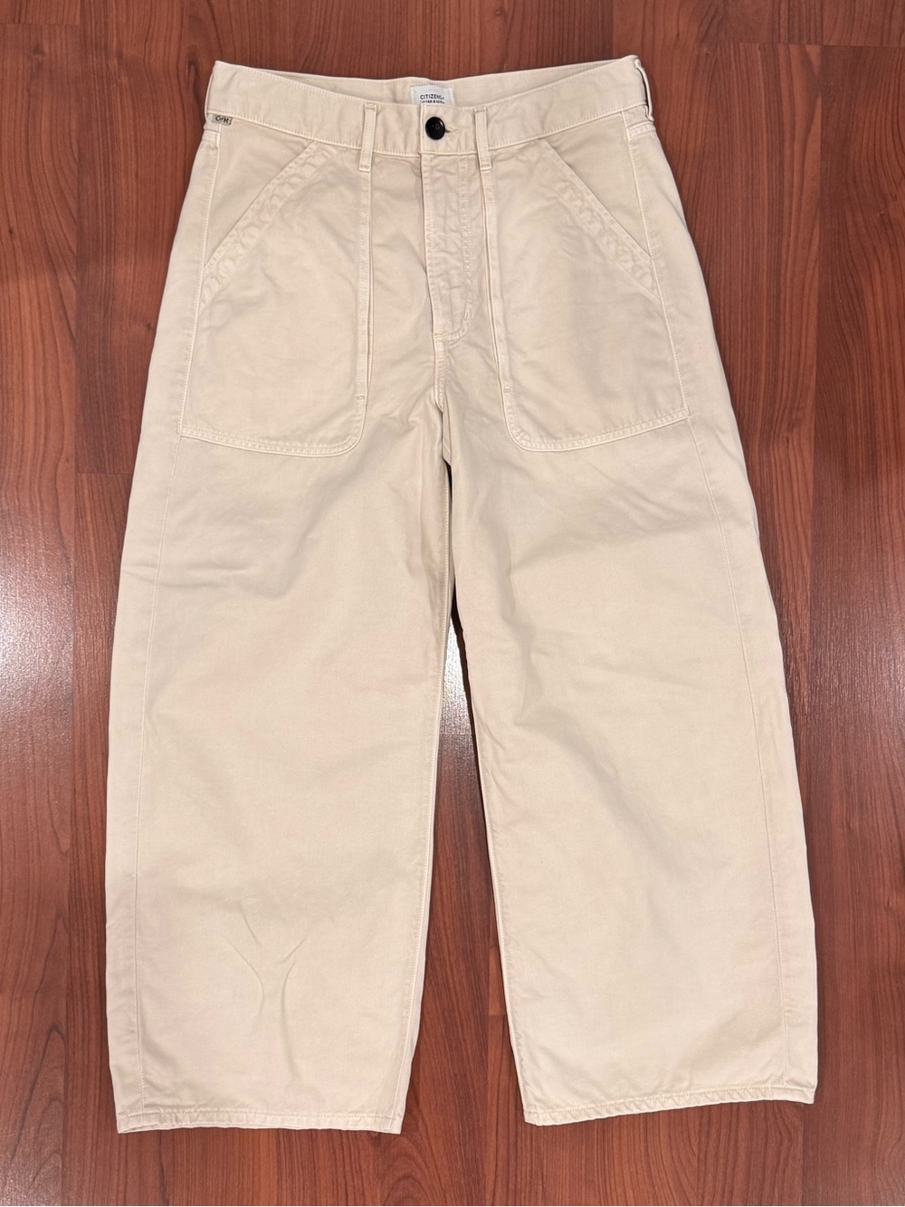 Citizens Of Humanity Cream Ayla Cargo Pant size 29